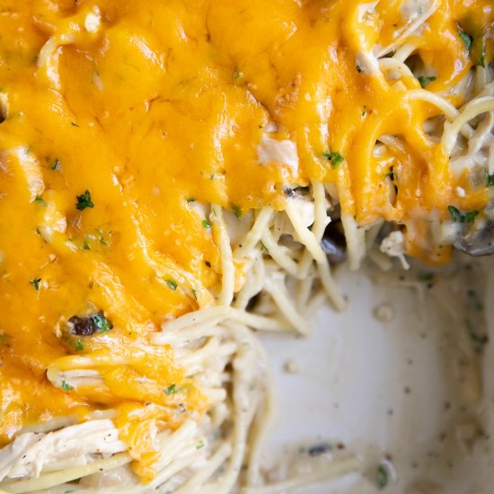 The BEST Chicken Tetrazzini Recipe!