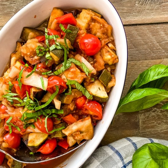 Easy Slow Cooker Ratatouille