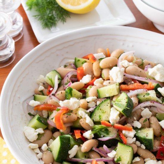 Mediterranean White Bean Salad