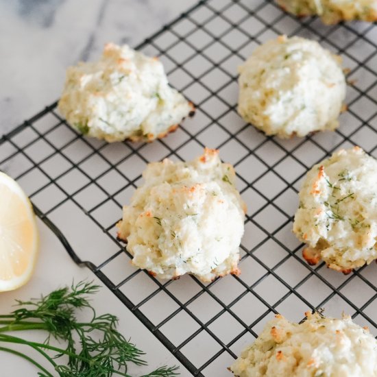 Lemon + Dill Cottage Cheese Biscuit