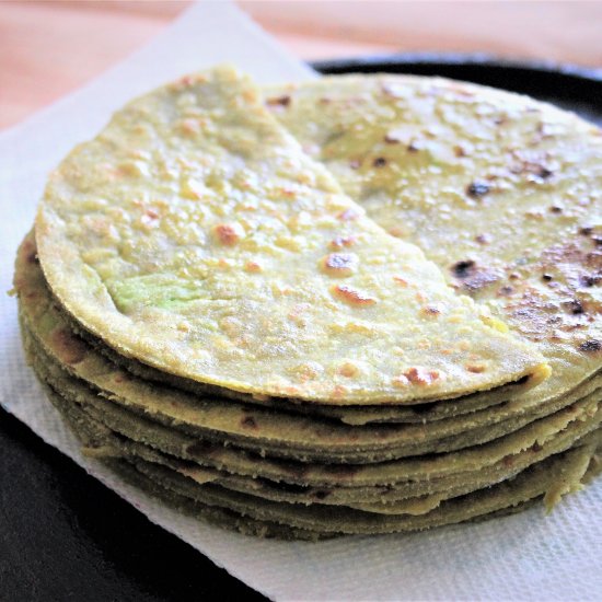 Homemade amaranth tortillas