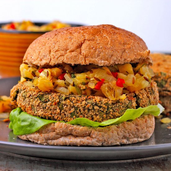 Savory spinach and potato patties