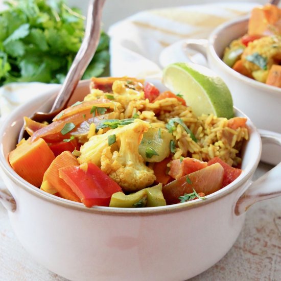 Vegetable Curry Casserole