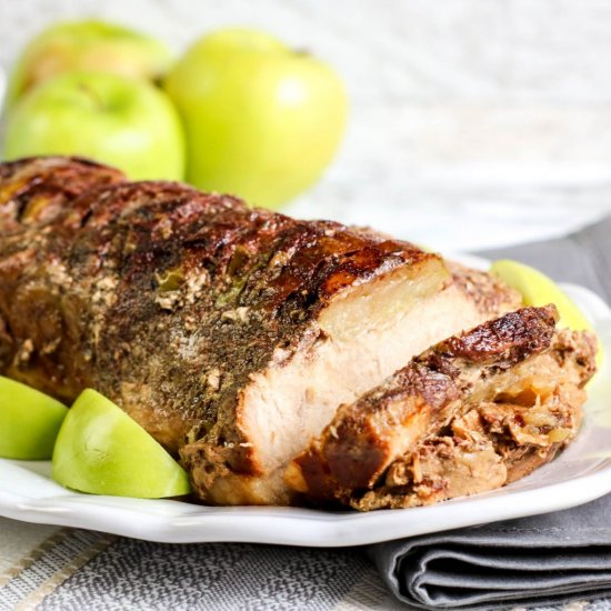 Slow Cooker Apple Pork Loin