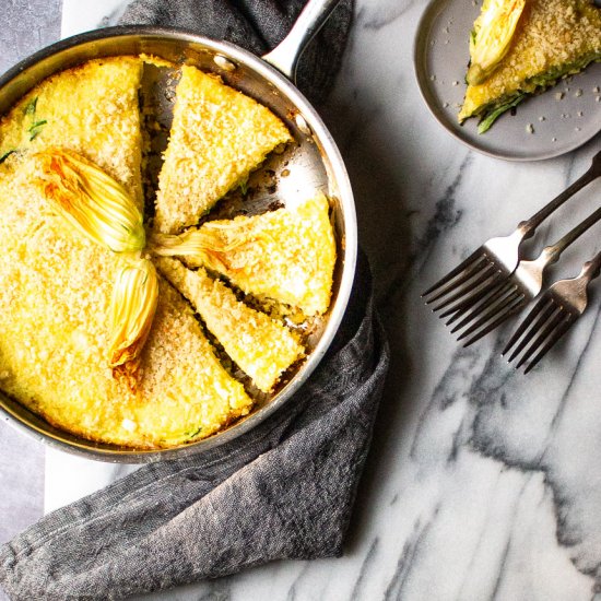 Zucchini and summer squash frittata