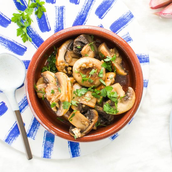 Spanish Garlic Mushrooms