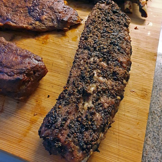 Black Pepper Oven baked Ribs