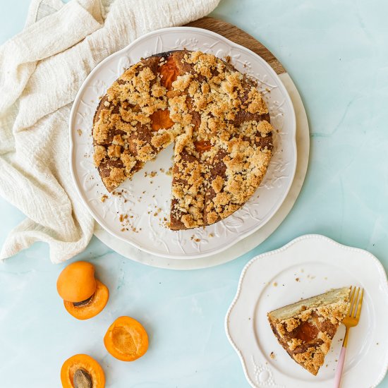 Apricot Crumble Coffee Cake