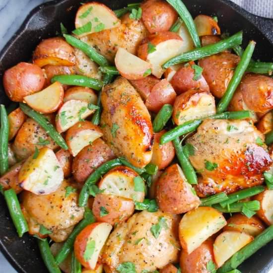 One Pan Honey Mustard Chicken