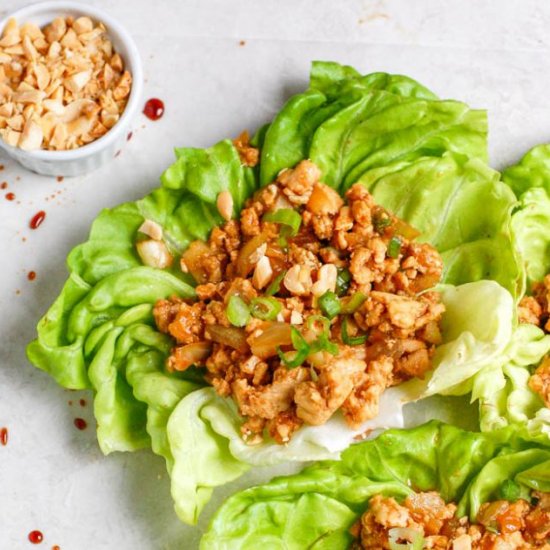 Healthy Chicken Lettuce Wraps