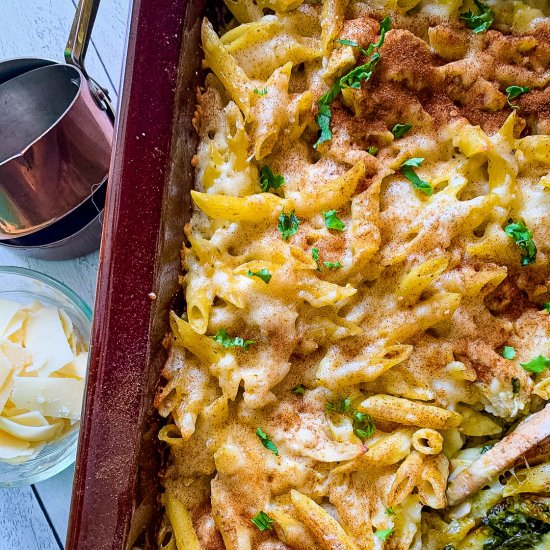 Creamy Chicken Alfredo Casserole