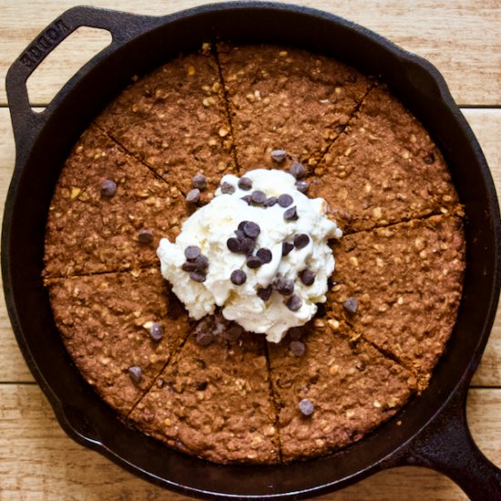 PB Chocolate Skillet Cookie Sundae