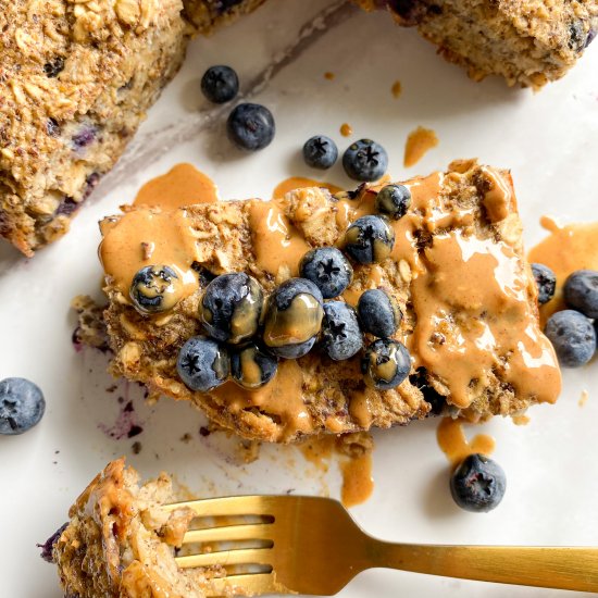 Blueberry Oatmeal Breakfast Bars