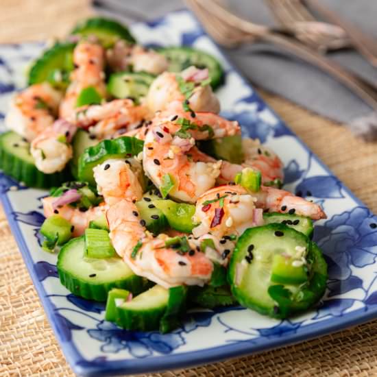 Cucumber Shrimp Salad