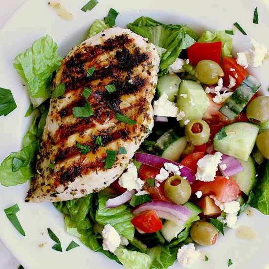 Grilled Keto Greek Chicken