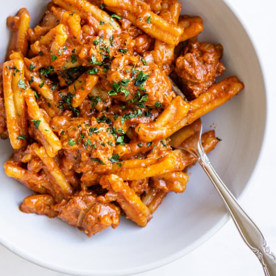 One Pot Spicy Sausage Pasta