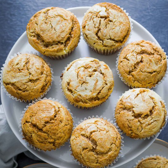 Carrot Cake, Cheesecake Muffins