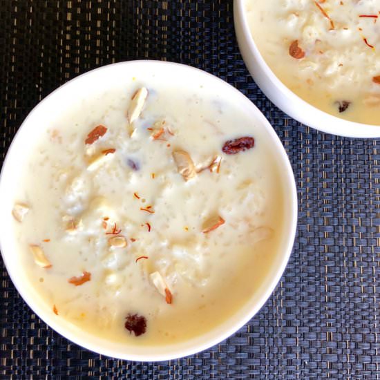 Kheer (rice pudding)