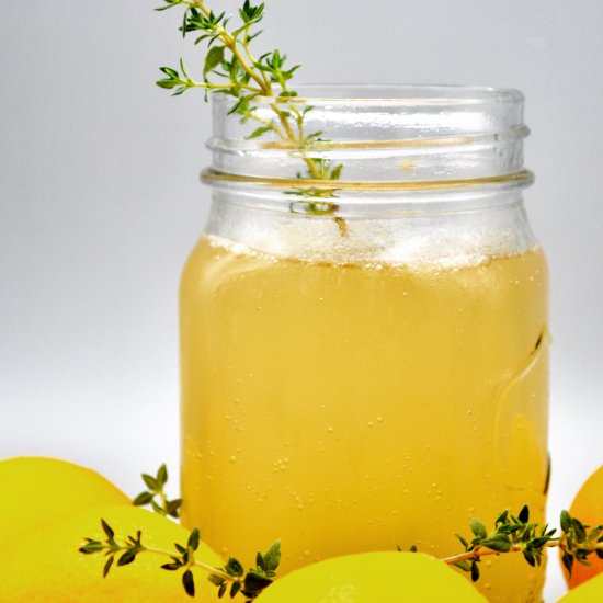 Ginger Lemon &Thyme Cocktail