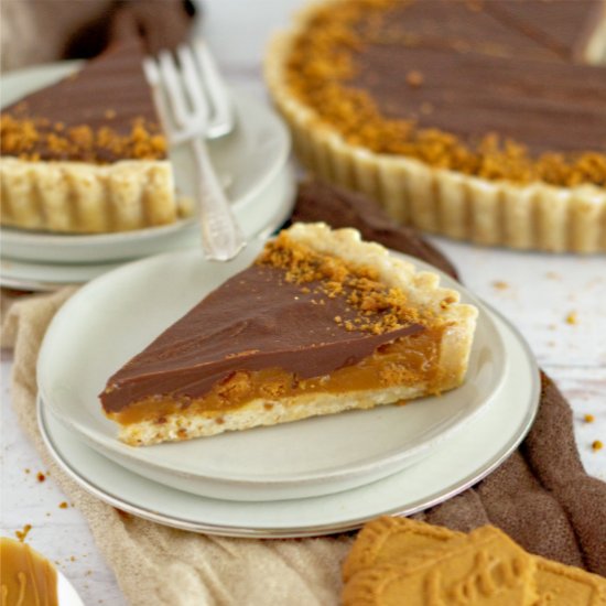 Biscoff Caramel Tart