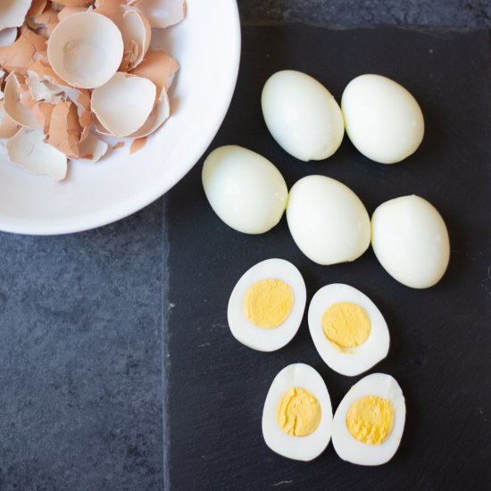 Easy-Peel Hard Boiled Eggs