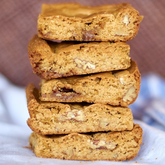 Brown Sugar Toffee & Pecan Blondies