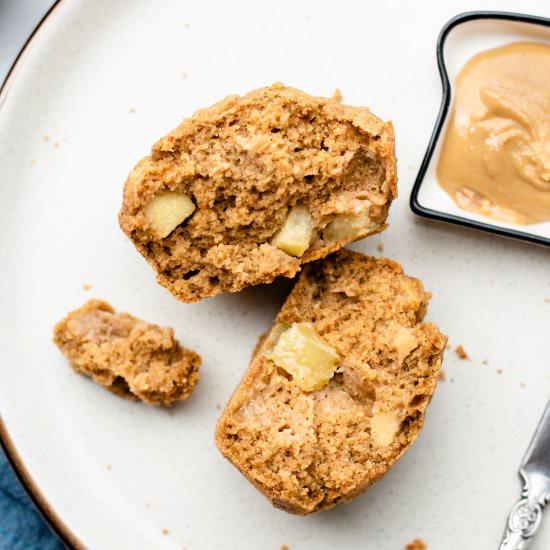 flourless apple muffins (vegan)