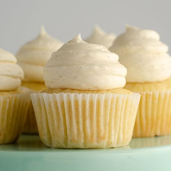 vanilla bean cupcakes