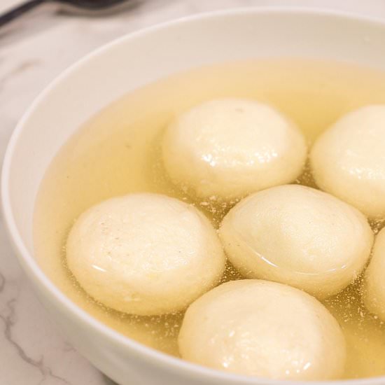 Homemade Sponge Rasgulla