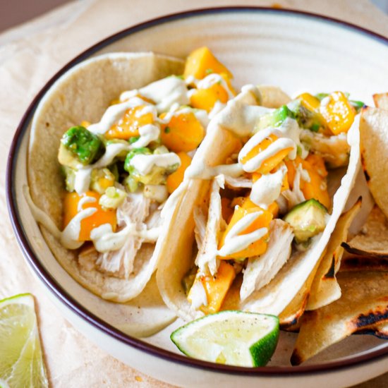 Easy Fish Tacos with Mango Salsa