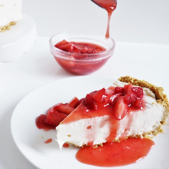 No Bake Strawberry Cheesecake