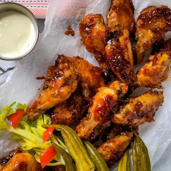 ‘Pepper Jelly Glazed’ Baked Wings