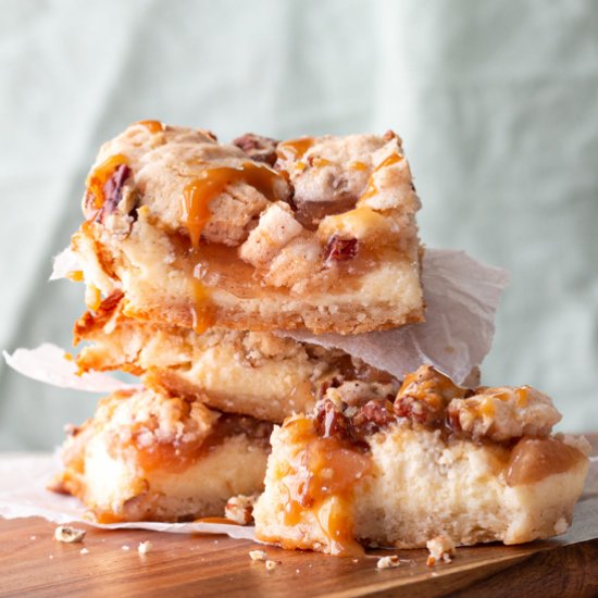 Caramel Apple Cheesecake Cookie Bar