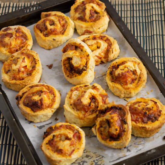 Sun-Dried Tomato & Bacon Scrolls