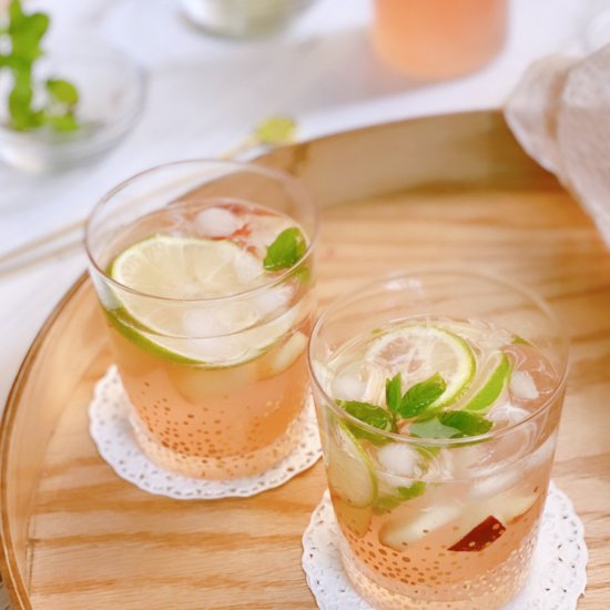 White Peach Orange Blossom Spritzer