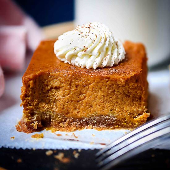 Keto Pumpkin Pie Squares