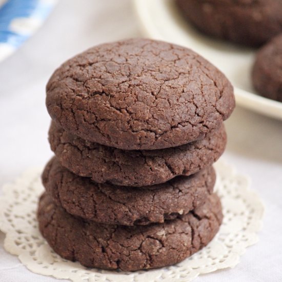 Eggless Chocolate Brownie Cookies