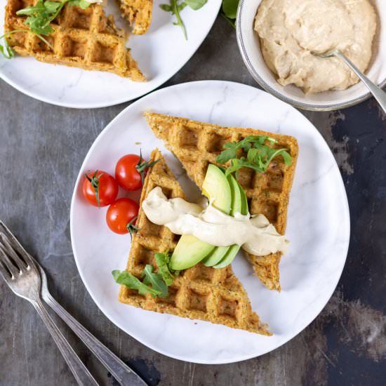 Falafel Waffles