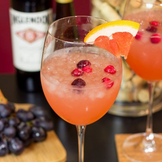 Cranberry Grapefruit Wine Spritzer