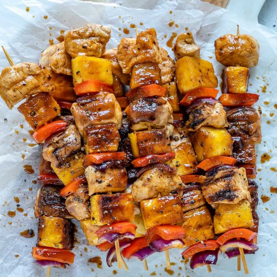 PINEAPPLE CHICKEN KABOBS