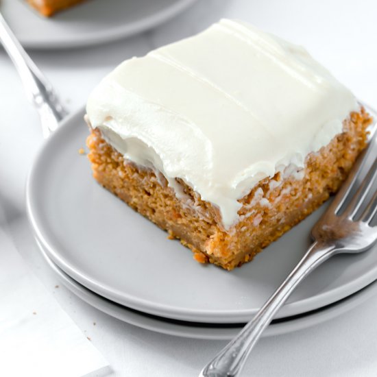 Pumpkin Carrot Cake with Icing