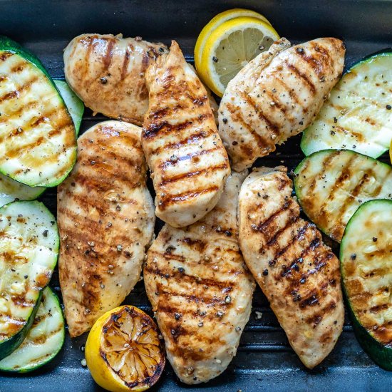 GRILLED LEMON GARLIC CHICKEN