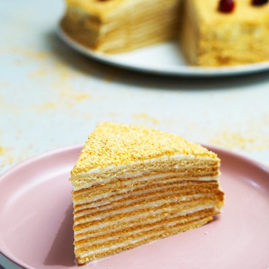 Russian Honey Cake (Medovik)