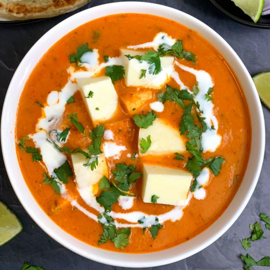 Restaurant Style Paneer Butter Masa