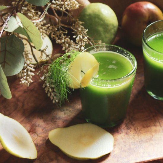 Fennel-Infused Pear Limeade