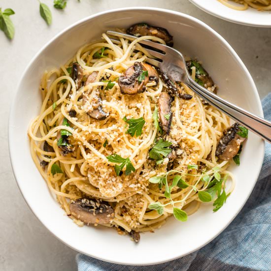 Spaghetti with Mushrooms