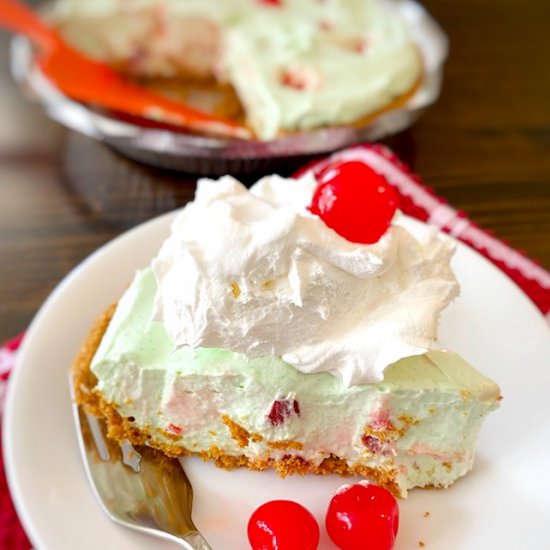 Creamy No-Bake Cherry Lime Pie