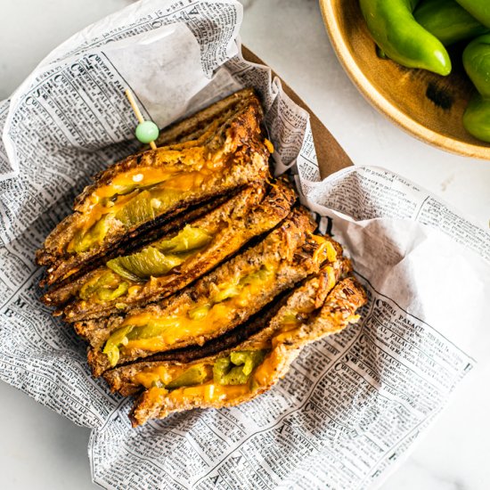 roasted hatch chile grilled cheese