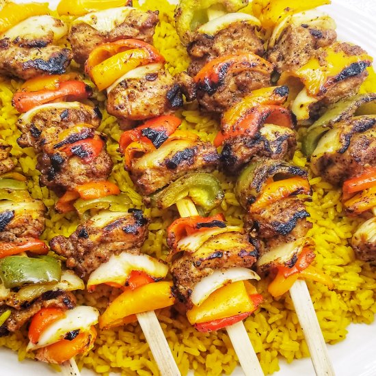 GRILLED MEDITERRANEAN CHICKEN KABOB