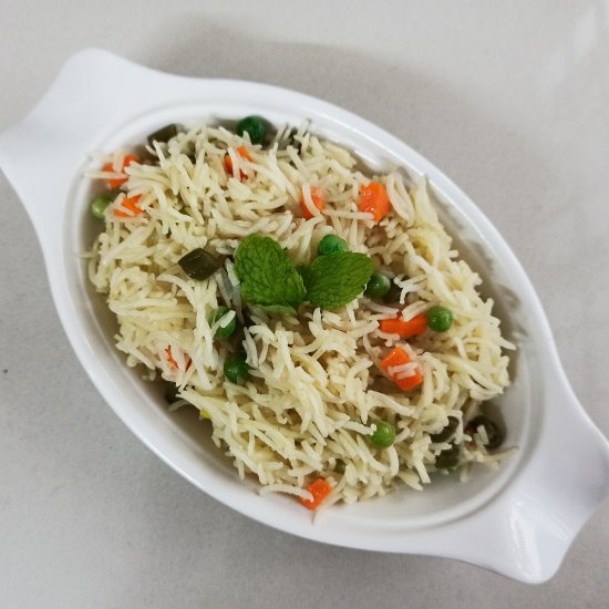 simple vegetable pulao